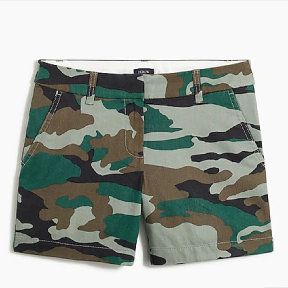 J. Crew Factory Camo Chino Shorts